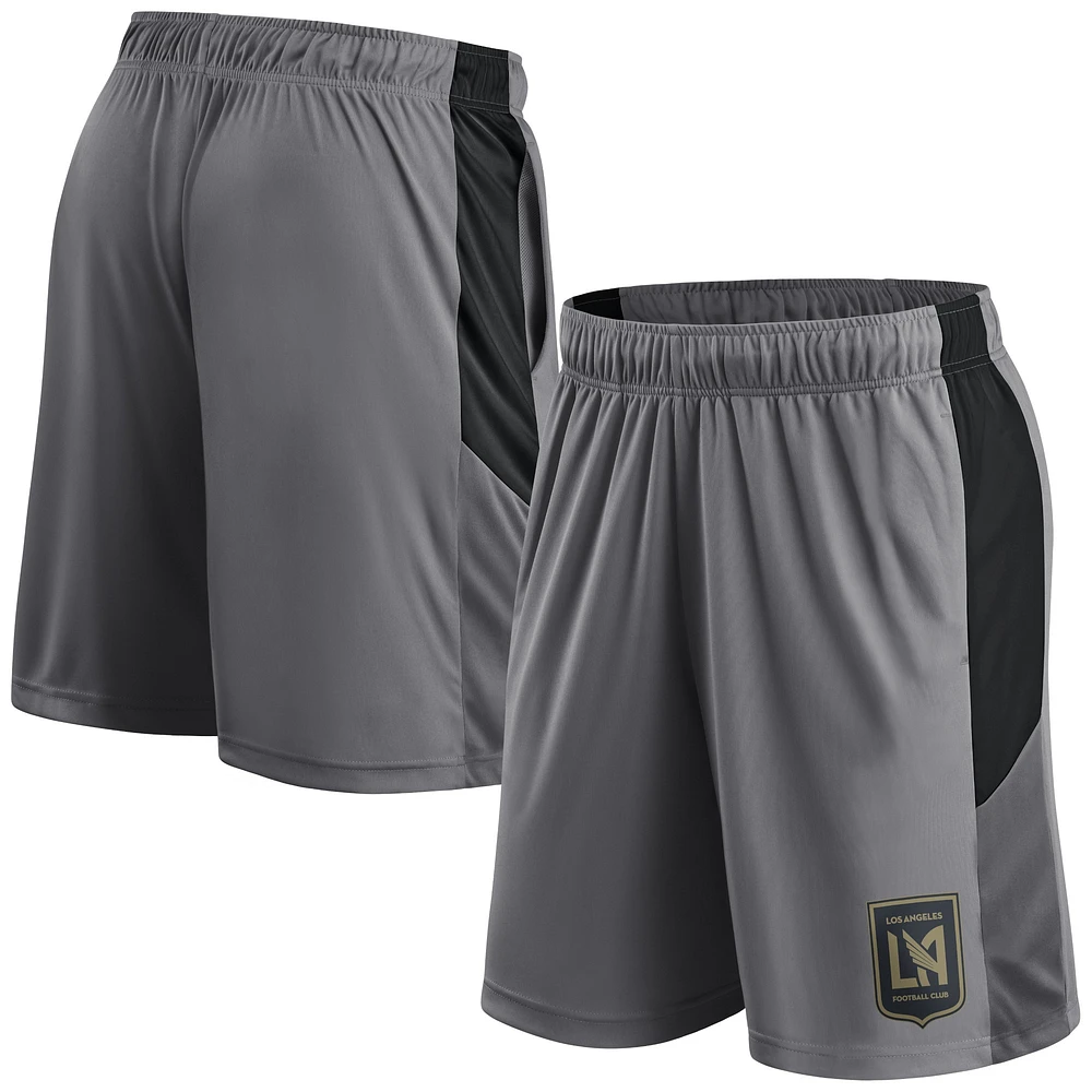 Short de l'équipe LAFC gris Fanatics pour hommes