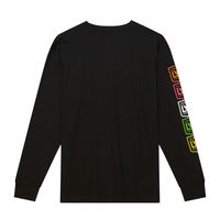 Men's Mitchell & Ness Black LAFC Papel Picado Long Sleeve T-Shirt