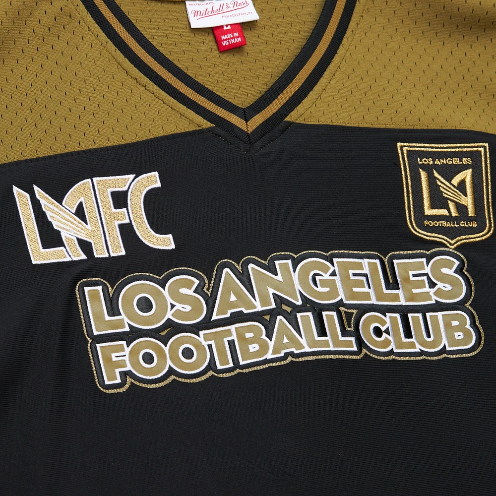 Maillot à manches longues et col en V Mitchell & Ness Gold LAFC Stateside pour hommes