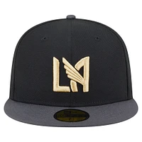 Men's New Era  Black LAFC 2025 Kickoff 59FIFTY Fitted Hat