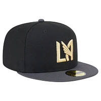 Men's New Era  Black LAFC 2025 Kickoff 59FIFTY Fitted Hat
