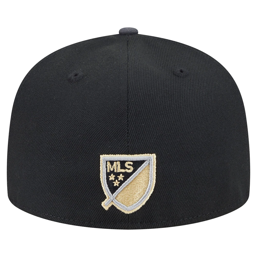 Men's New Era  Black LAFC 2025 Kickoff 59FIFTY Fitted Hat