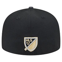 Men's New Era  Black LAFC 2025 Kickoff 59FIFTY Fitted Hat