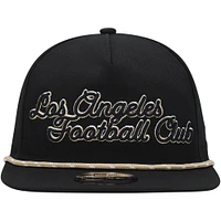 Men's New Era  Black LAFC Script Golfer Adjustable Hat