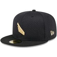 Men's New Era Black LAFC Throwback Mesh 59FIFTY Fitted Hat