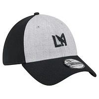 Casquette LAFC Throwback 39THIRTY Flex New Era pour hommes, gris/noir