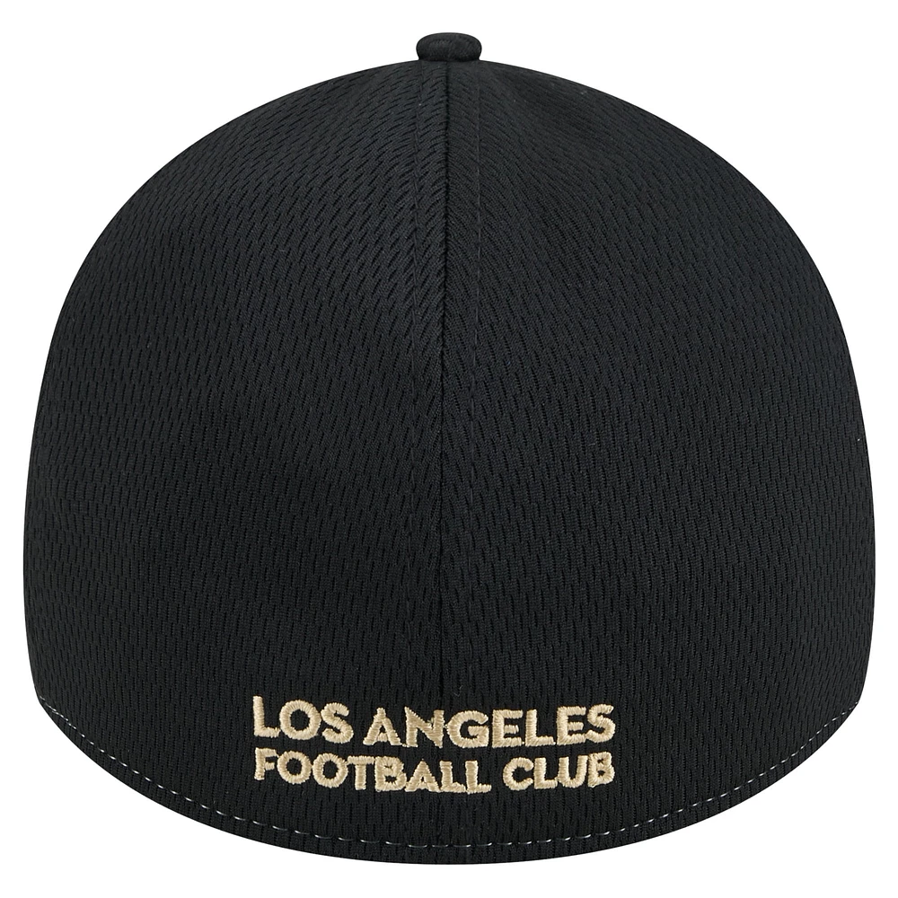 Men's New Era Gray/Black LAFC Throwback 39THIRTY Flex Hat