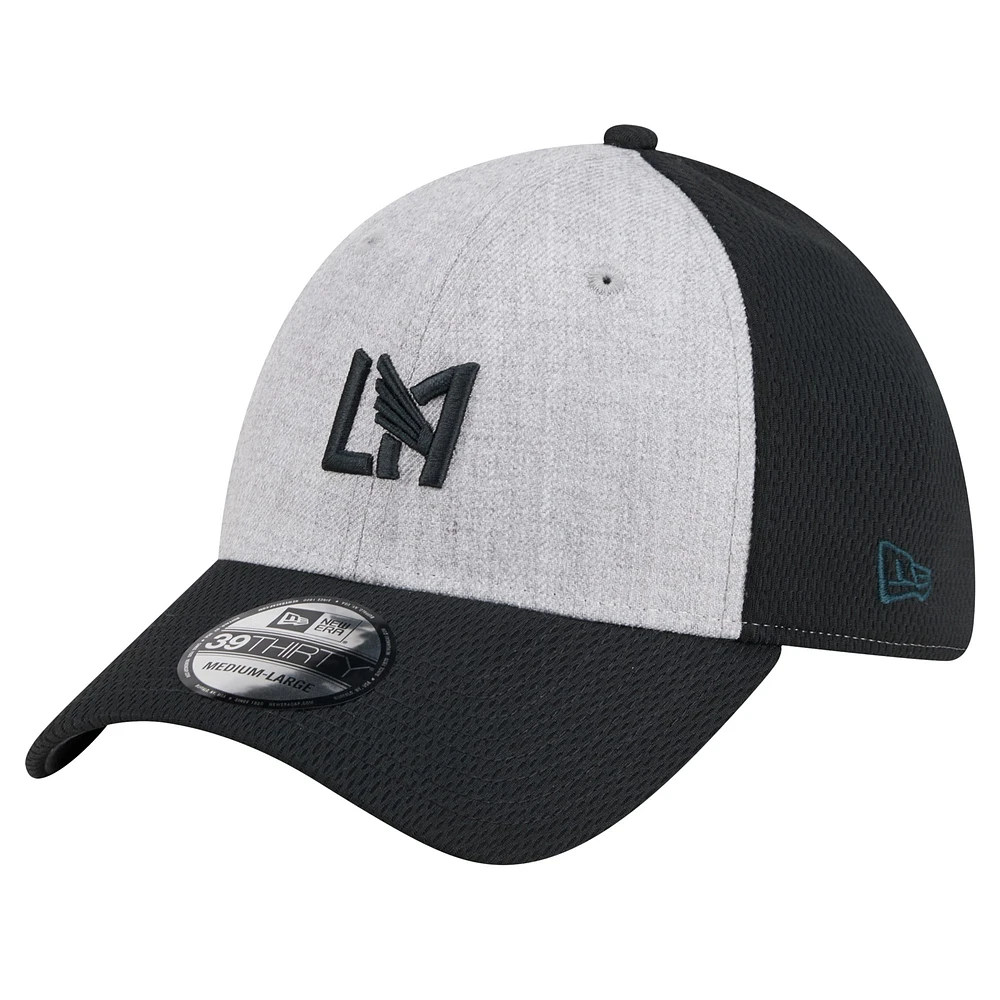 Casquette LAFC Throwback 39THIRTY Flex New Era pour hommes, gris/noir