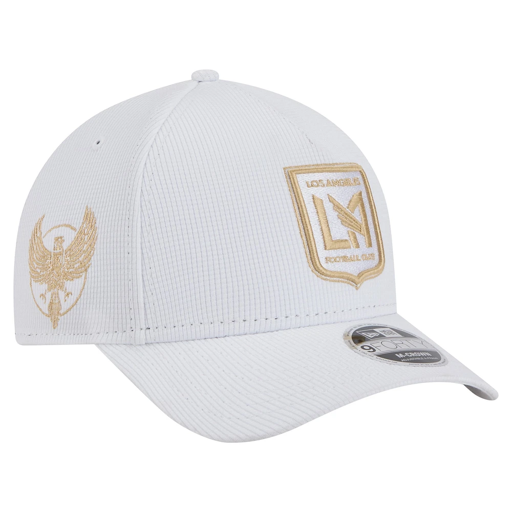 Men's New Era White LAFC 2025 Jersey Hook 9FORTY M-Crown Adjustable Hat