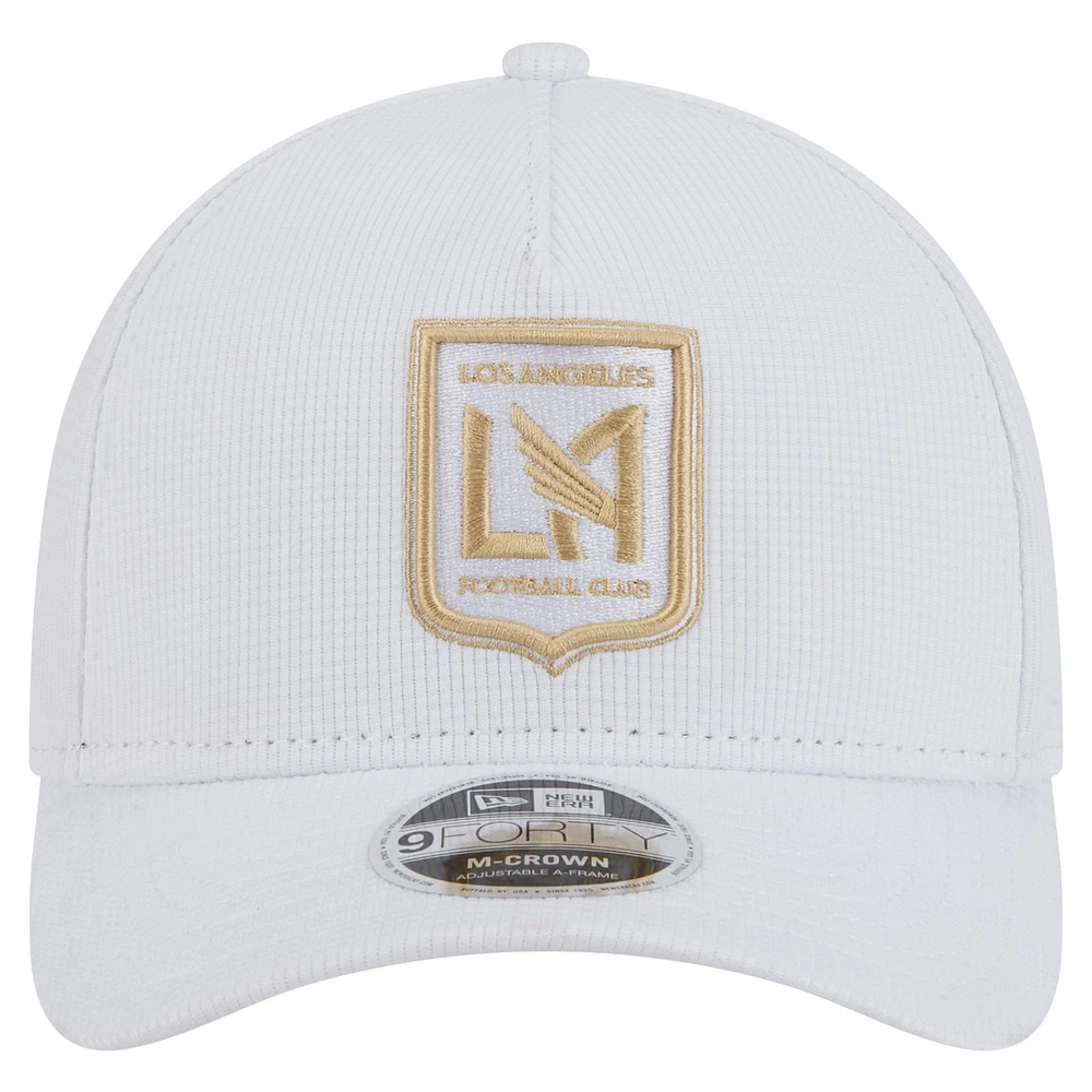 Men's New Era White LAFC 2025 Jersey Hook 9FORTY M-Crown Adjustable Hat