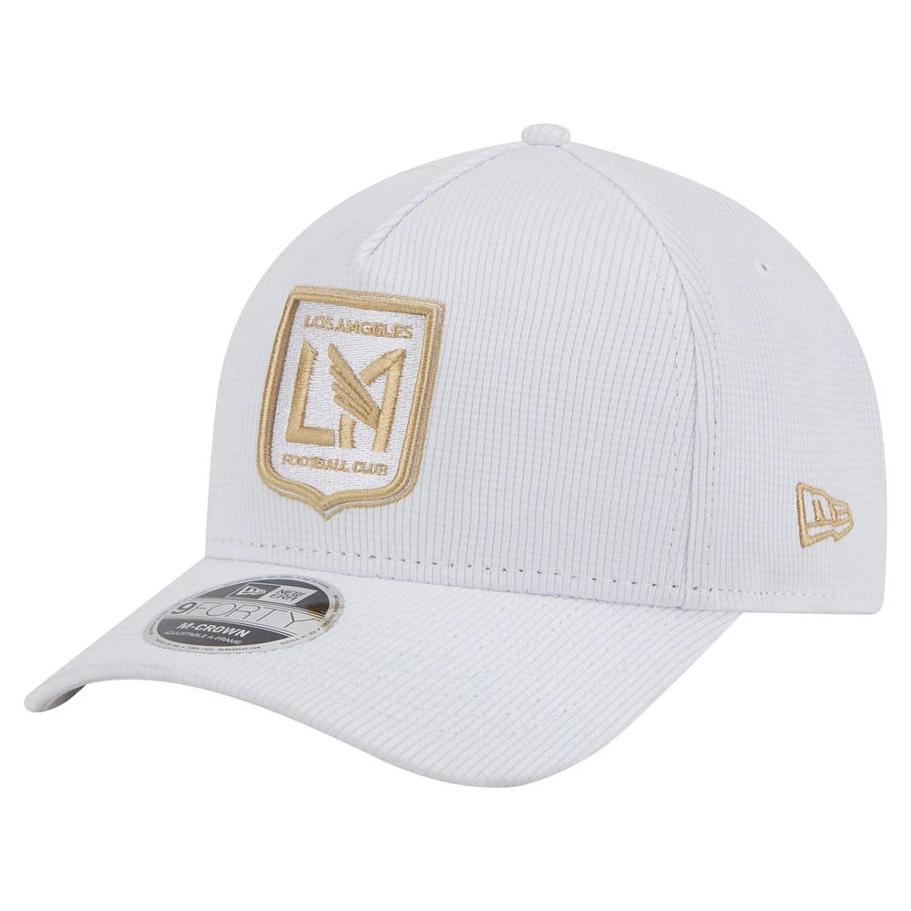 Men's New Era White LAFC 2025 Jersey Hook 9FORTY M-Crown Adjustable Hat