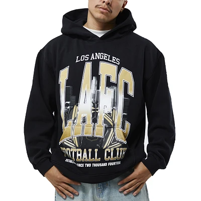 Sweat à capuche surdimensionné graphique PacSun noir LAFC pour hommes