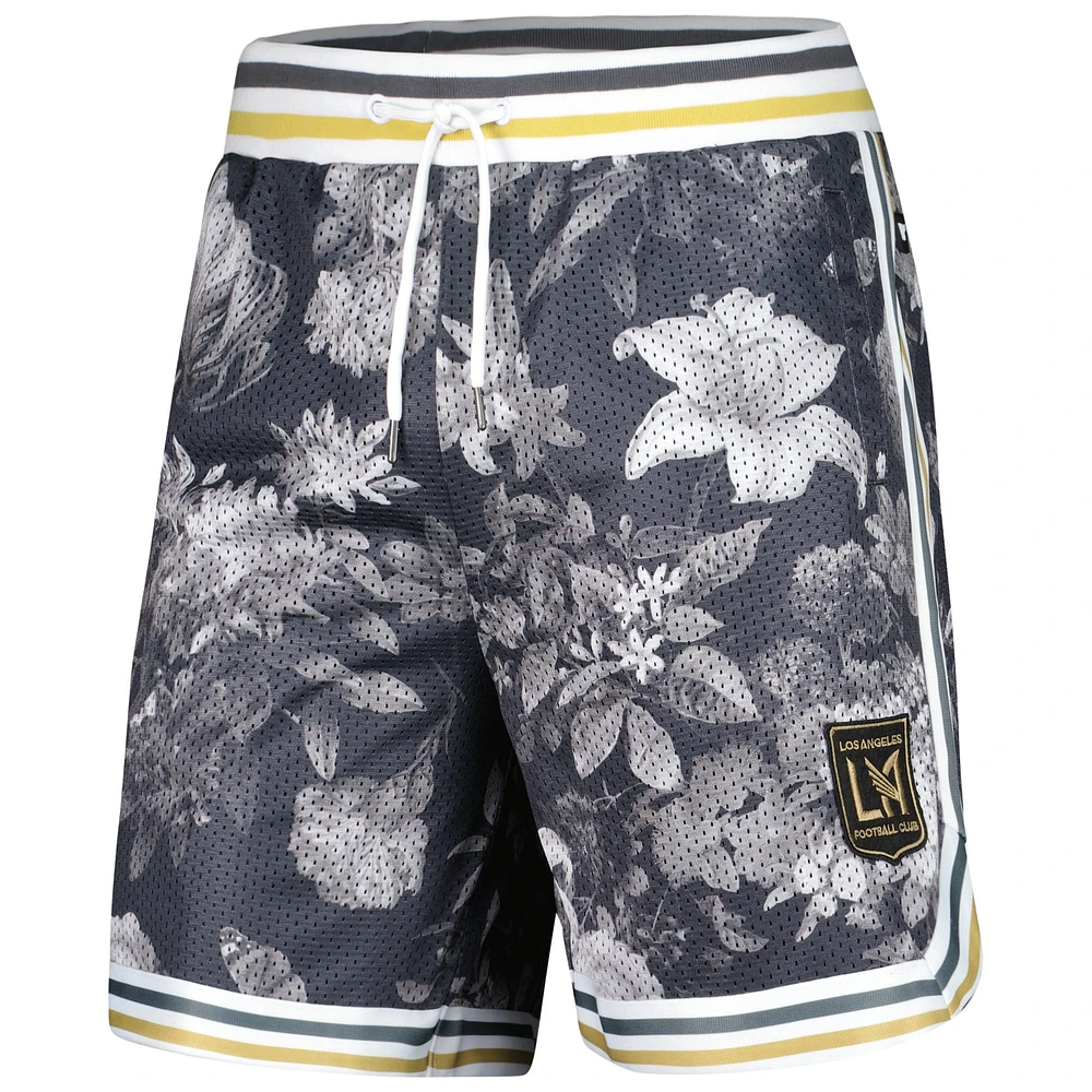 Short imprimé en maille noire LAFC The Wild Collective pour homme