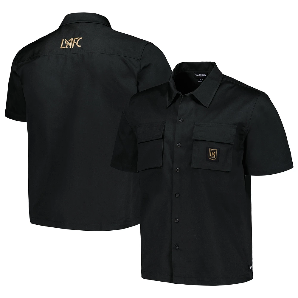 Chemise boutonnée utilitaire LAFC noire The Wild Collective pour homme