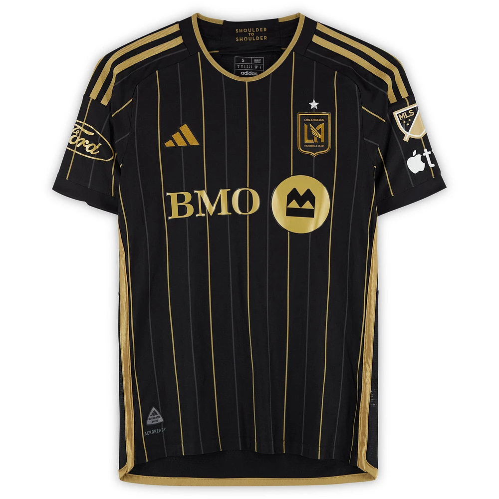 Sergi Palencia LAFC Autographed Match-Used #14 adidas Jersey from the 2024 MLS Season