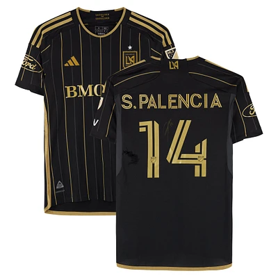Sergi Palencia LAFC Autographed Match-Used #14 adidas Jersey from the 2024 MLS Season