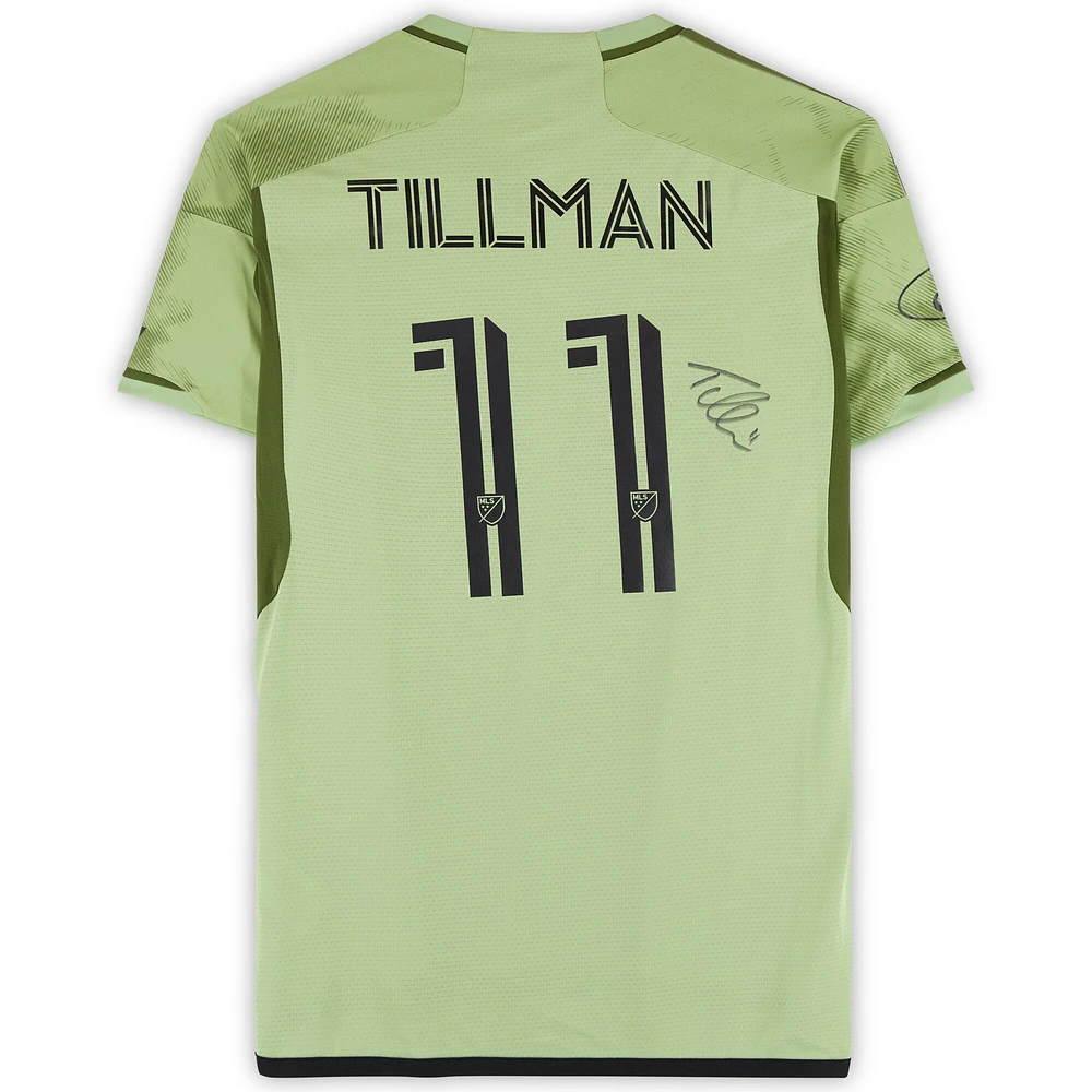 Timothy Tillman LAFC Autographed Match-Used #11 Green adidas Jersey from the 2024 MLS Season - Size L