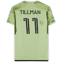 Timothy Tillman LAFC Autographed Match-Used #11 Green adidas Jersey from the 2024 MLS Season - Size L