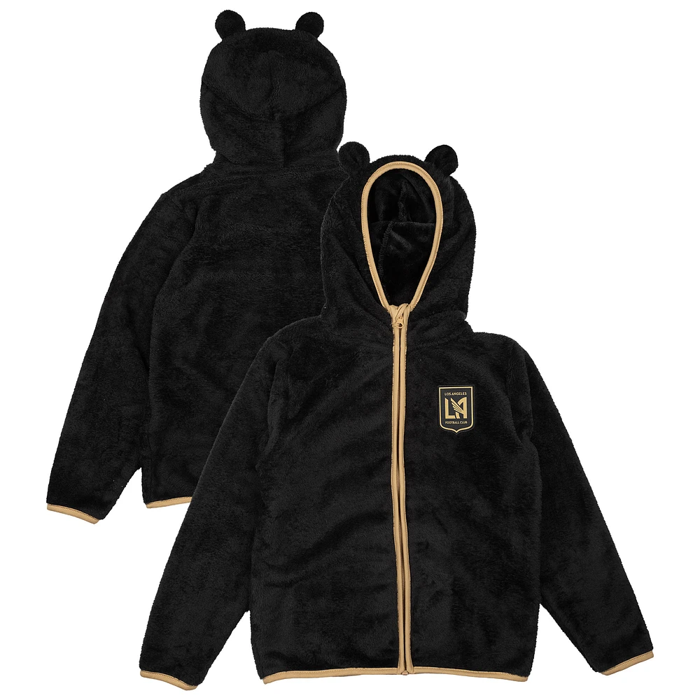 Toddler Sport Design Sweden  Black LAFC Tie-Breaker Teddy Full-Zip Hoodie
