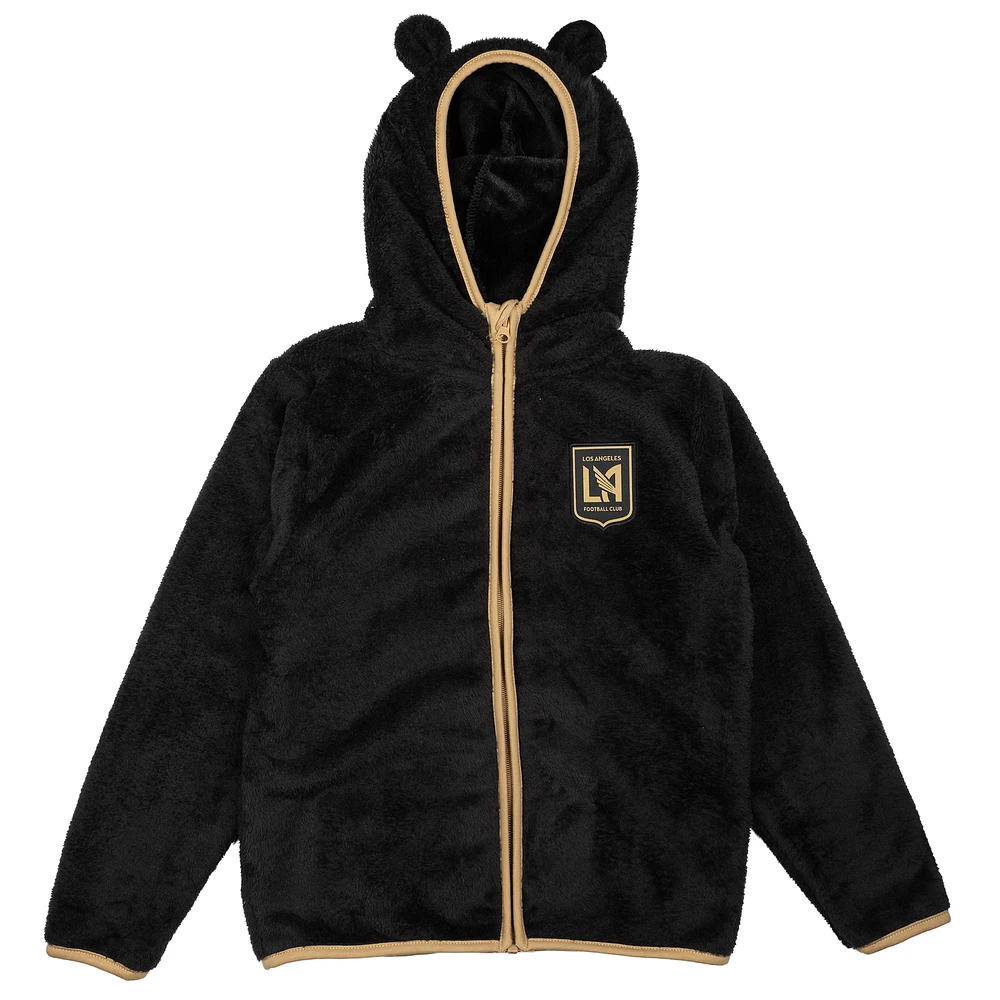 Toddler Sport Design Sweden  Black LAFC Tie-Breaker Teddy Full-Zip Hoodie