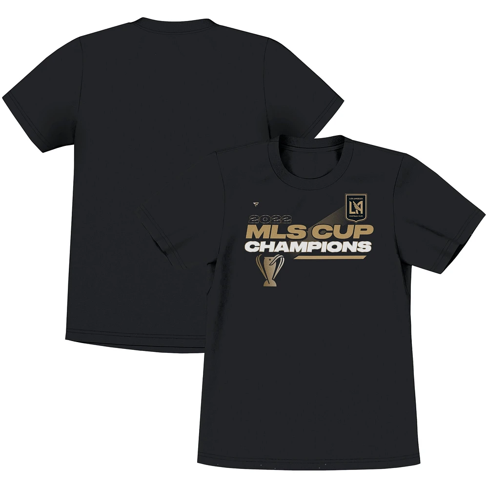 T-shirt noir pour vestiaire des champions de la Coupe MLS LAFC 2022 Fanatics tout-petits