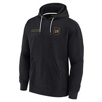 Sweat à capuche unisexe Fanatics noir LAFC Elements en polaire super douce