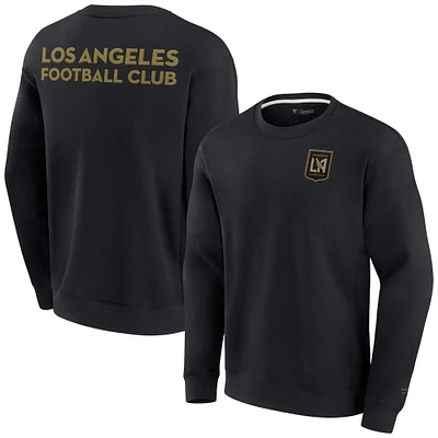 Sweat-shirt unisexe Fanatics noir LAFC Super Soft Pullover Crew