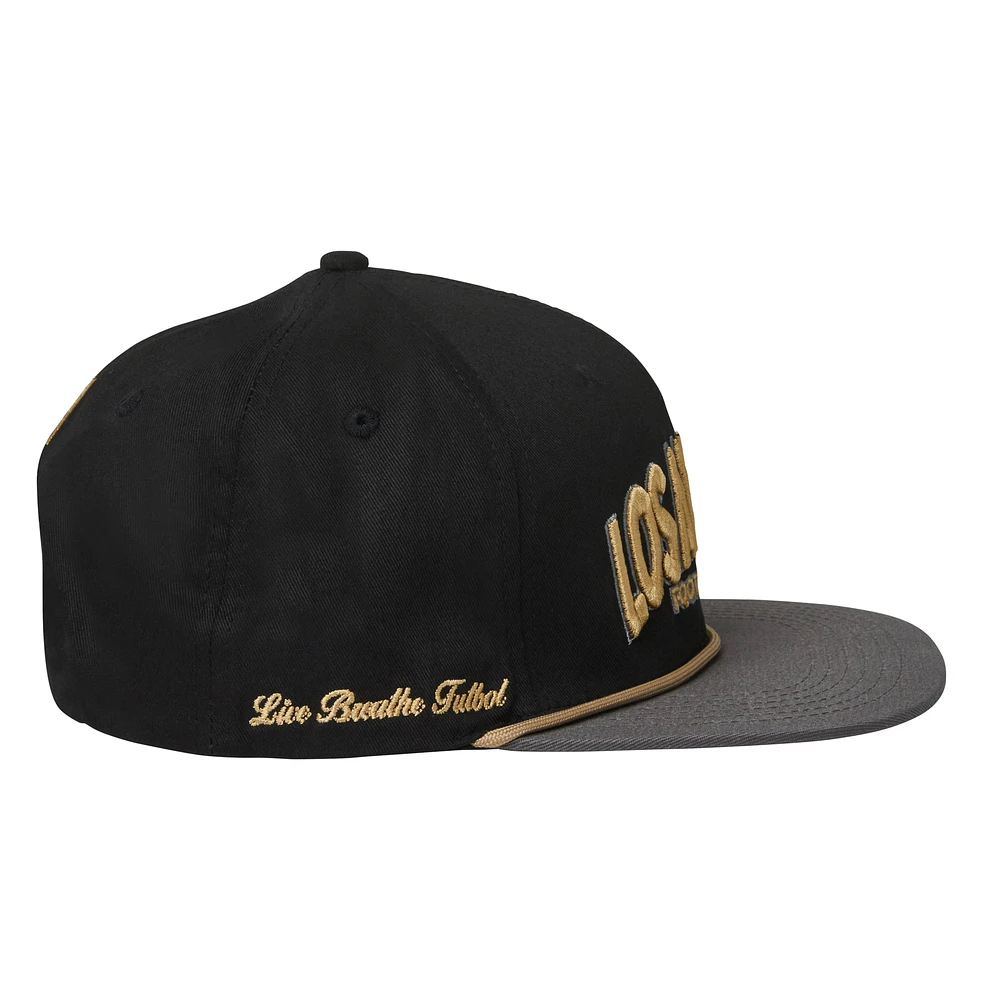 Unisex Live Breathe Futbol Black LAFC Snapback Hat