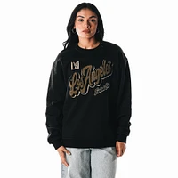 Sweat-shirt en polaire chenille noir LAFC The Wild Collective pour femme