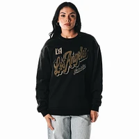 Sweat-shirt en polaire chenille noir LAFC The Wild Collective pour femme