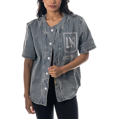 Chemise boutonnée en denim bleu LAFC unisexe The Wild Collective