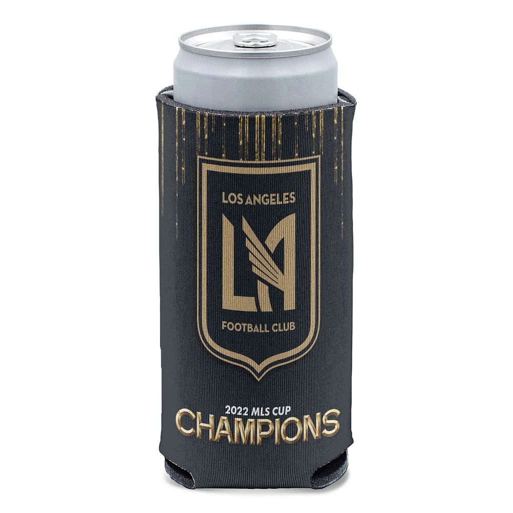 WinCraft LAFC Champions de la Coupe MLS 2022 12 oz. Refroidisseur de canette mince