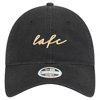 Women's New Era  Black LAFC Script 9TWENTY Adjustable Hat