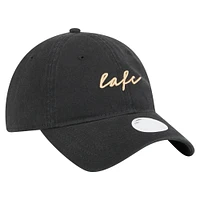 Women's New Era  Black LAFC Script 9TWENTY Adjustable Hat