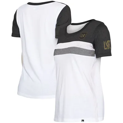 T-shirt blanc de l'équipe LAFC 5th & Ocean by New Era pour femme