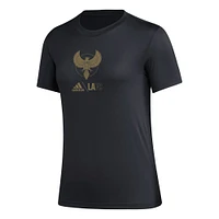 T-shirt adidas LAFC AEROREADY Club Icon noir pour femme