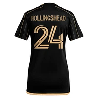 Maillot de joueur réplique principal adidas Ryan Hollingshead noir LAFC 2024 pour femme