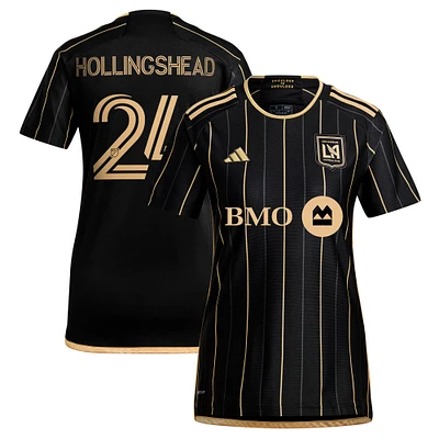 Maillot réplique de joueur principal adidas Ryan Hollingshead LAFC 2024 noir pour femme