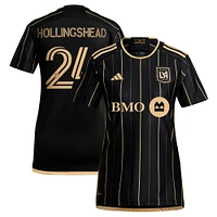 Maillot réplique de joueur principal adidas Ryan Hollingshead LAFC 2024 noir pour femme