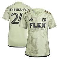 Maillot de joueur adidas Ryan Hollingshead vert LAFC 2024 Smokescreen Replica pour femme