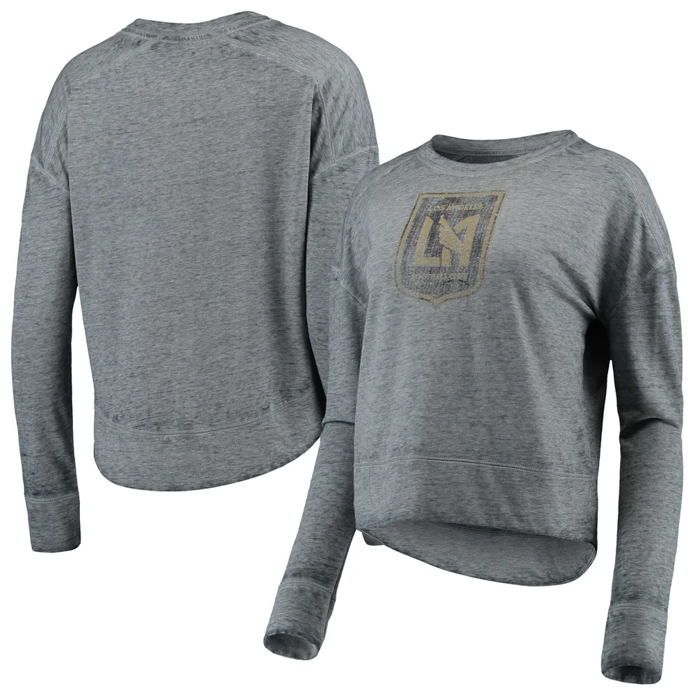 Women's Concepts Sport Gray Milwaukee Bucks Mainstream Terry Long Sleeve T- Shirt 