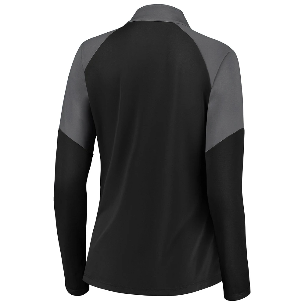Pull à glissière quart de tour interlock noir LAFC Fanatics pour femme
