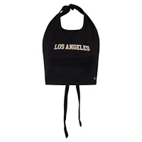 Women's Hype and Vice Black LAFC Tailgate Halter Cropped Top