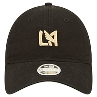 Casquette ajustable LAFC Icon 9TWENTY noire New Era pour femme