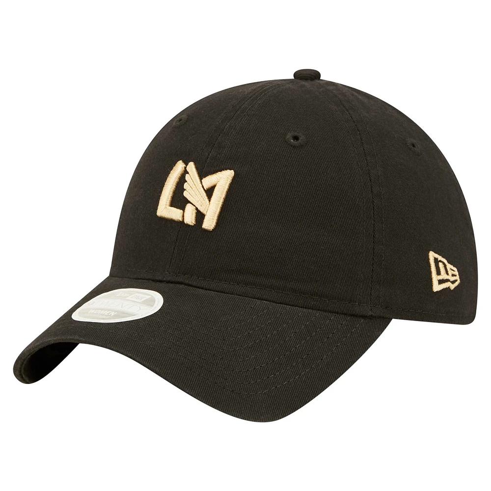 Women's New Era Black LAFC Icon 9TWENTY Adjustable Hat