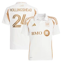 Maillot de joueur secondaire réplique blanc adidas Ryan Hollingshead LAFC 2025 pour jeunes