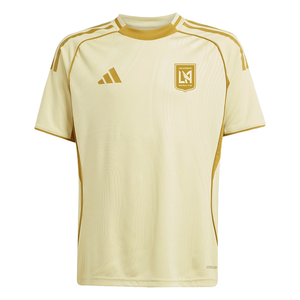 Youth adidas Tan LAFC 2025 One Planet Pre-Match Top