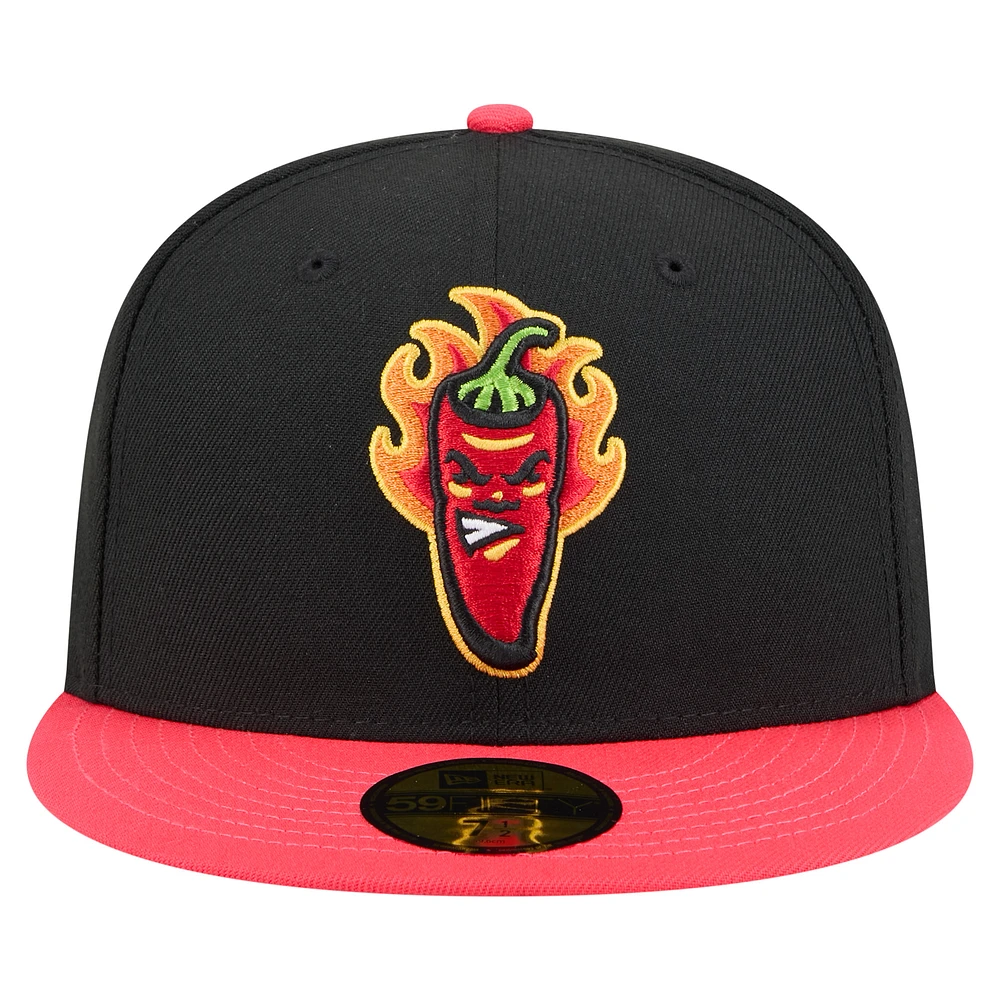 Men's New Era Black Lake County Captains Copa de la Diversión 59FIFTY Fitted Hat