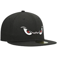 Men's New Era Black Lake Elsinore Storm Authentic Collection Road 59FIFTY Fitted Hat