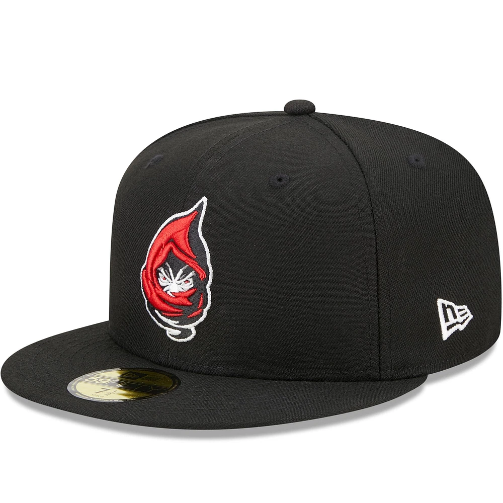 Casquette ajustée 59FIFTY Black Lake Elsinore Storm Marvel x Minor League New Era pour homme